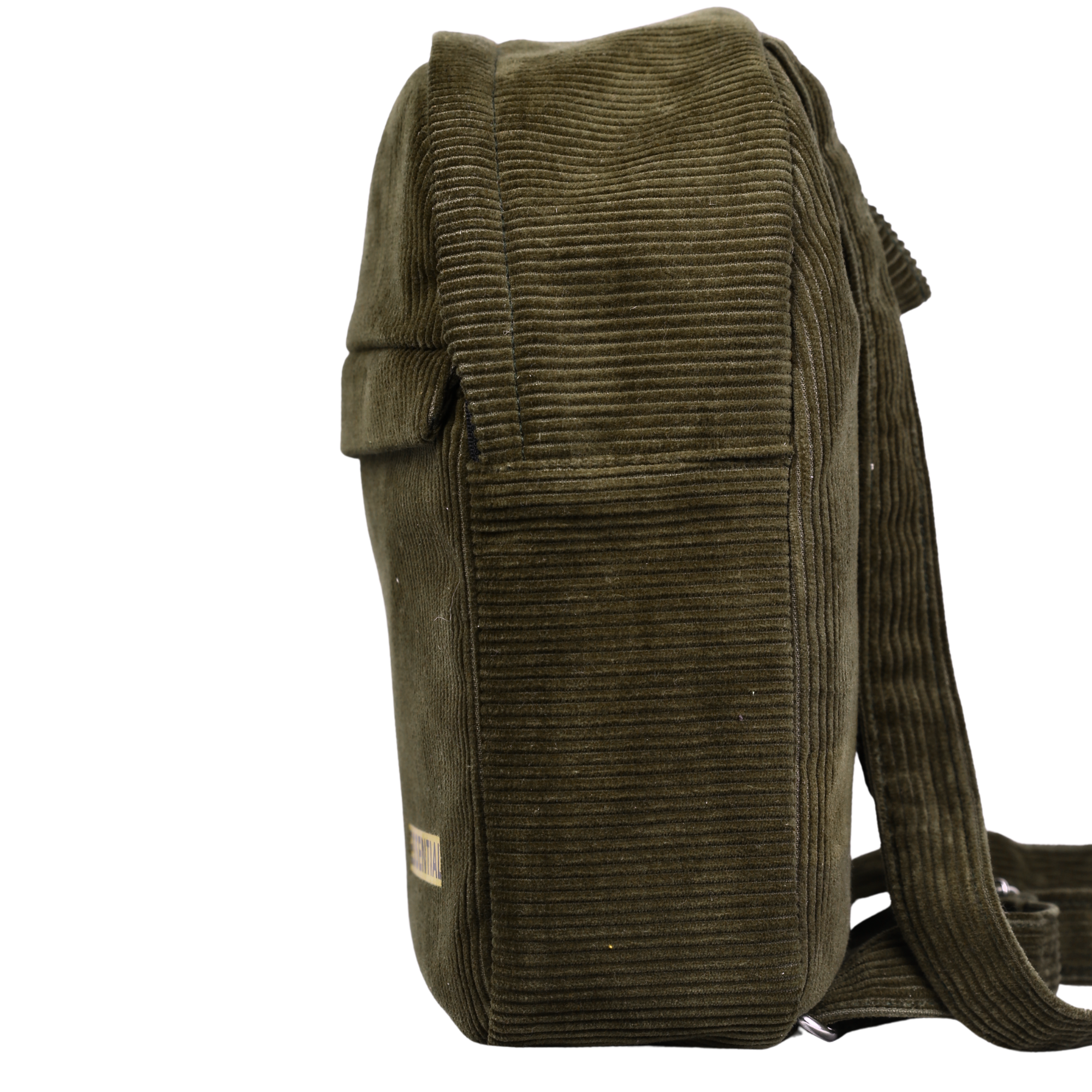 Corduroy Mini Backpack – Stylish Compact Backpack with Adjustable Straps (Brown)